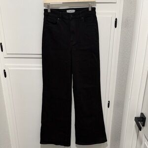 Carly Jean Los Angeles Classic Black Wide Leg Jeans